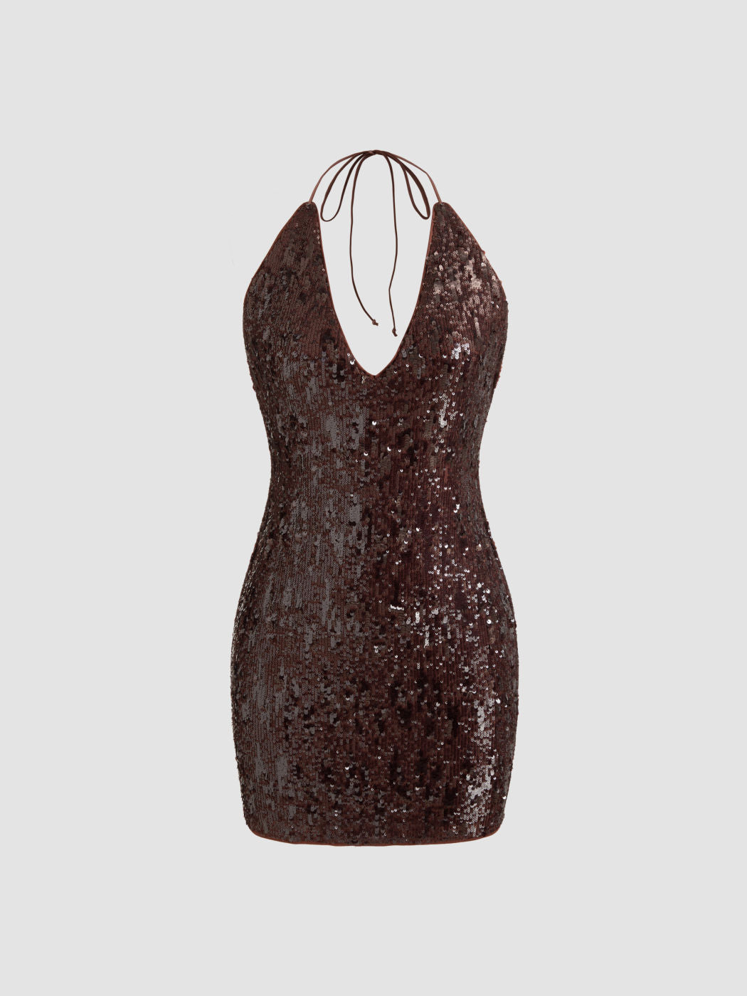 Sequin V-Neck Dress