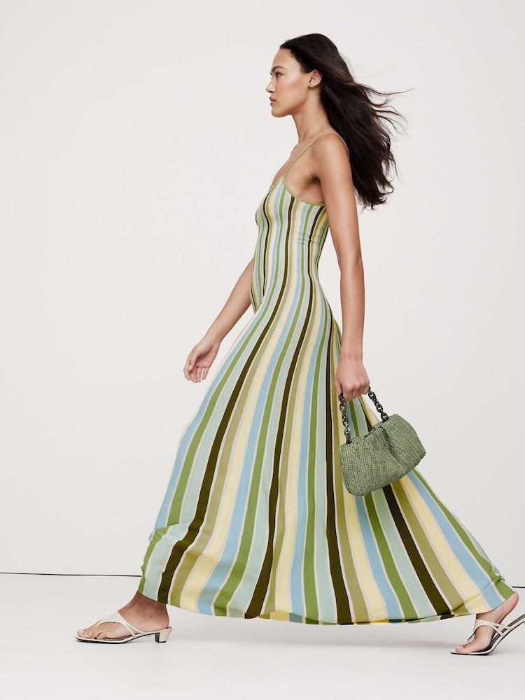 Sculpted Stripe Dress
