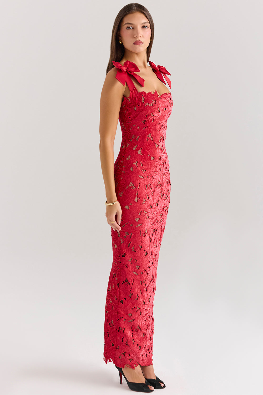 Tiana Bow Lace Dress