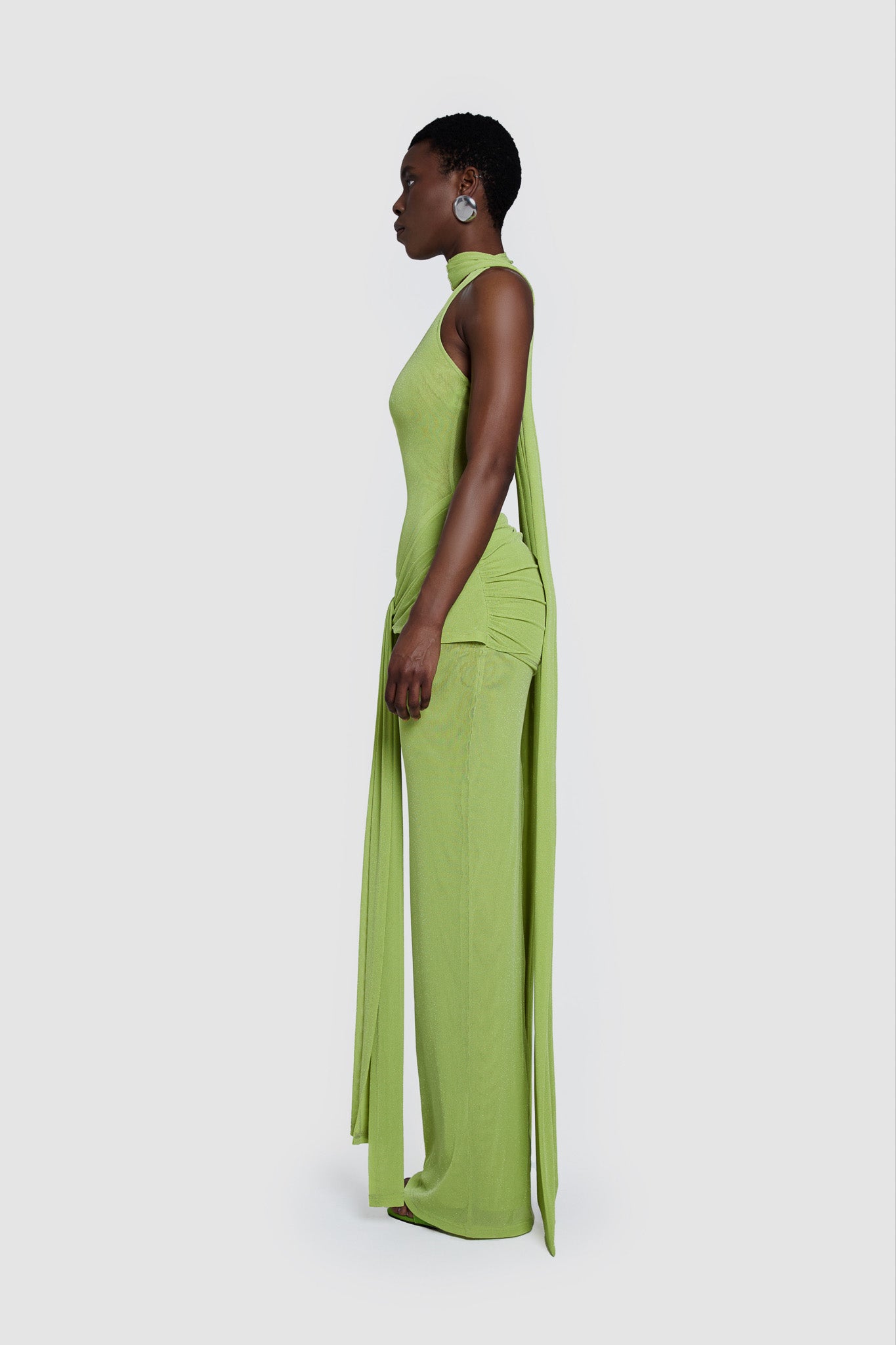 Naomi Pistache Dress