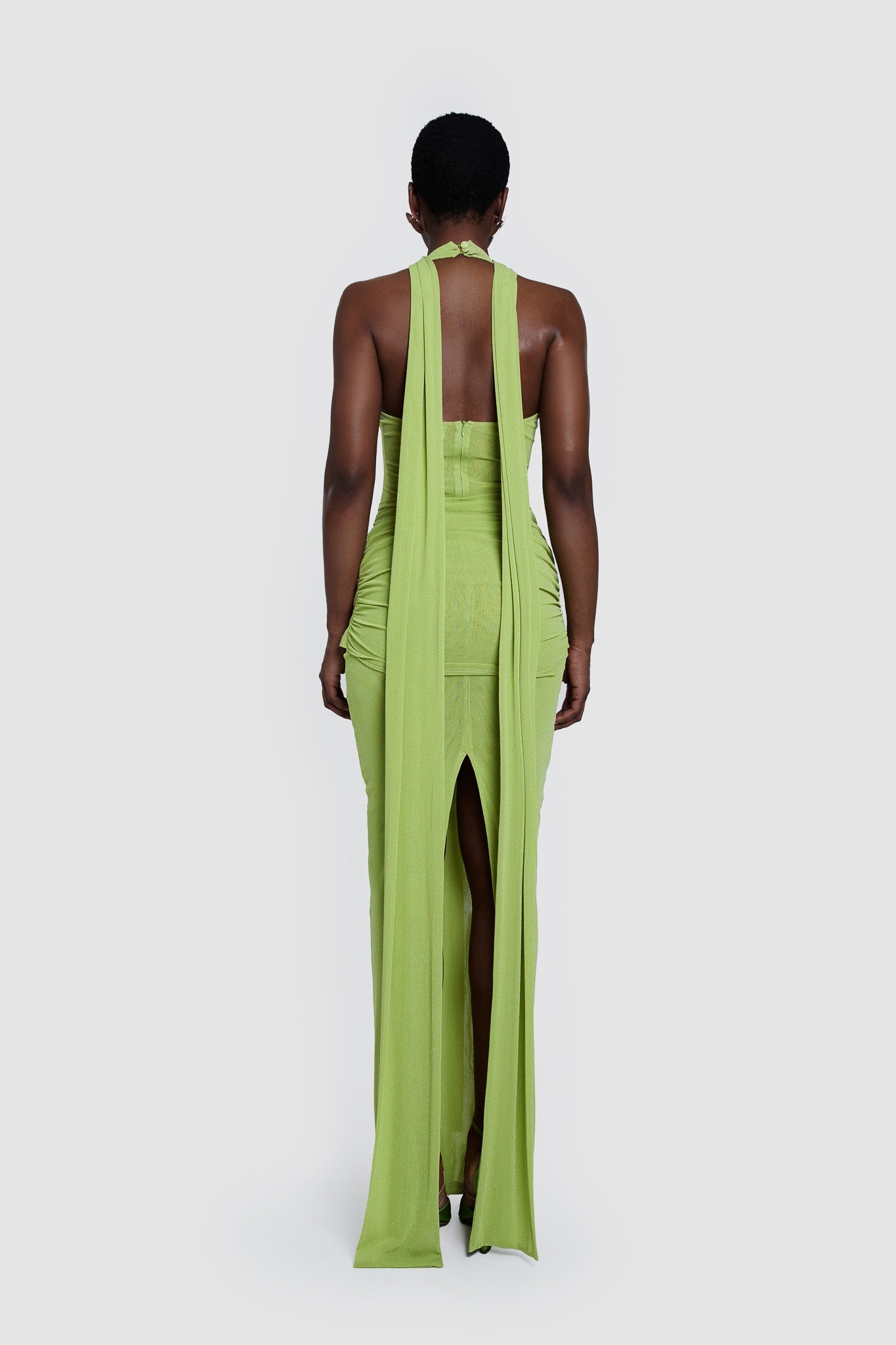 Naomi Pistache Dress