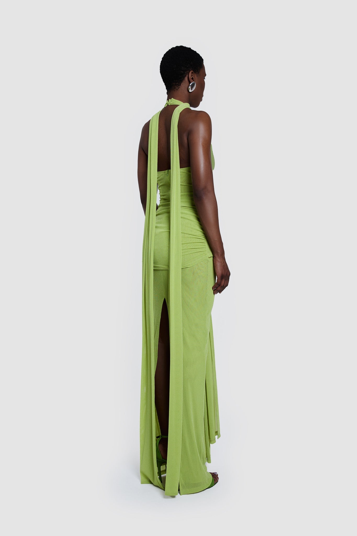 Naomi Pistache Dress