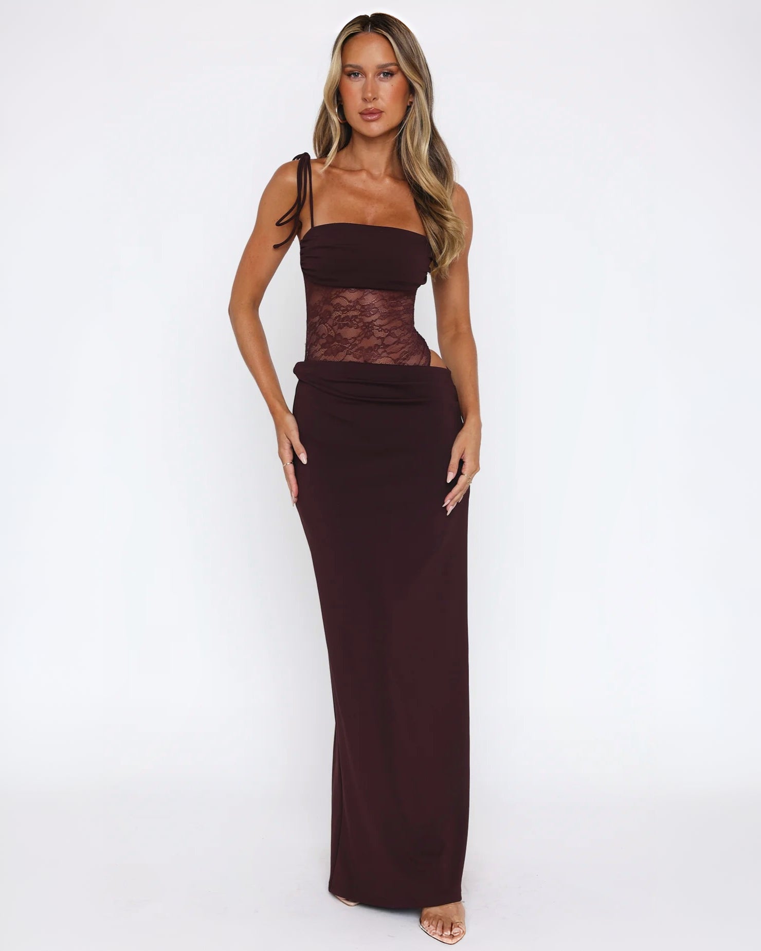 Chocolate Lace Dress